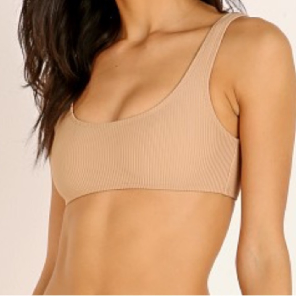 Frankie’s Bikini Ribbed Connor Top NWOT Medium